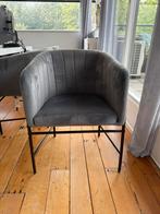 6 grijze velvet eetkamerstoelen, Ophalen, Nieuw, Vijf, Zes of meer stoelen, Stof
