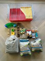 Hamsterkooi (met gratis voer en bodembedekking), Kooi, Gebruikt, Hamster, 75 tot 110 cm