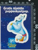 Sticker: AH - Disney Weken - Gratis Aladdin poppenkastpop, Verzamelen, Ophalen of Verzenden, Zo goed als nieuw, Strip of Tekenfilm