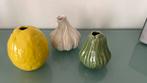 Des Pots vaasjes 3x, Huis en Inrichting, Overige kleuren, Aardewerk of Porselein, Ophalen of Verzenden, Zo goed als nieuw