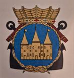 Wapenschild Hr. Ms. Staphorst, Verzamelen, Militaria | Algemeen, Ophalen of Verzenden, Marine, Nederland, Embleem of Badge