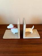 Teckel boekensteunen vintage Dachshund sausage dog, Ophalen of Verzenden, Zo goed als nieuw