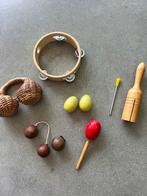 Tamboerijn, woodblok, samba, schud-eieren, belletjes, Muziek en Instrumenten, Percussie, Ophalen of Verzenden, Gebruikt