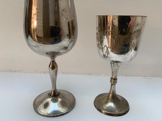 Diverse verzilverde spulletjes, Antiek en Kunst, Antiek | Goud en Zilver, Ophalen of Verzenden