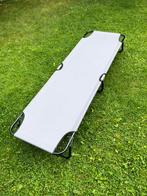 Veldbed ligbed campingbed grijs 190x58 cm, Ophalen, Gebruikt, Metaal, Inklapbaar