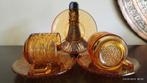 Glazen servies  Honing/Amber, Ophalen of Verzenden