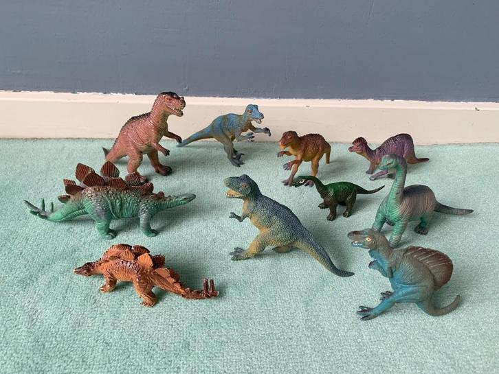 10 verschillende DINOSAURUSSEN | 5 tot 10 cm Dino dinosaurus, Kinderen en Baby's, Speelgoed | Actiefiguren, Gebruikt, Ophalen of Verzenden