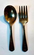 Baby bestekset je,verzilverd, Antiek en Kunst, Antiek | Bestek, Ophalen of Verzenden