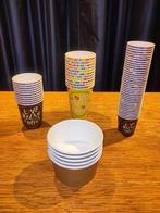 Papieren koffiebekers, theebekers en soepbekers met deksel, Ophalen