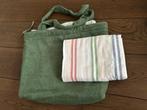 badstof Strandtas + hammamdoek XL *~~nieuw~~*, Verzenden, Nieuw, Groen, 30 cm of meer