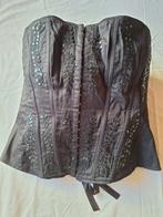 Prijs lager |Zwarte bustier korset M – romantisch & gothic –, Maat 38/40 (M), Overige typen, Rise Clothing, Zwart