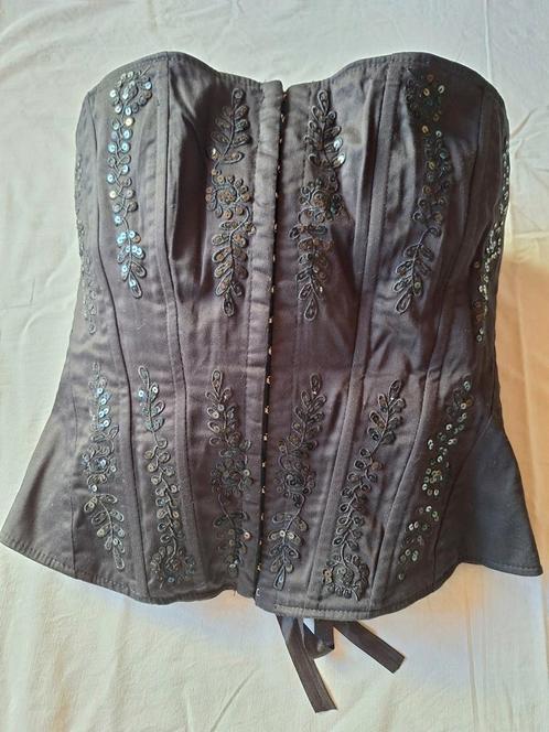 Prijs lager |Zwarte bustier korset M – romantisch & gothic –, Kleding | Dames, Gelegenheidskleding, Zo goed als nieuw, Overige typen