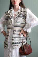 Vintage oostenrijks vestje met bloemen, Kleding | Dames, Maat 38/40 (M), Verzenden, Zo goed als nieuw, Vintage