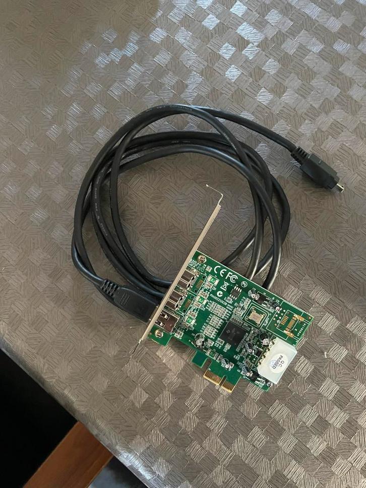 Firewire kaart met kabel, Computers en Software, Videokaarten, Gebruikt, Overige chipsets, PCI, Overige soorten, Ophalen of Verzenden