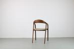 6 Artisan Neva stoelen, Europees walnoot, Sand leer, Huis en Inrichting, Stoelen, Nieuw, Vijf, Zes of meer stoelen, Hout, Ophalen