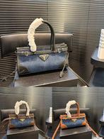 Prada Soft Lux nieuwe tote bag in denimstijl, Sieraden, Tassen en Uiterlijk, Tassen | Damestassen, Verzenden, Nieuw, Zwart, Shopper