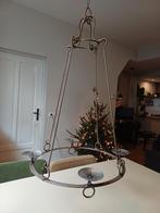 Zware kroonluchter voor 4 kaarsen met ketting, Antiek en Kunst, Ophalen of Verzenden, Overige materialen