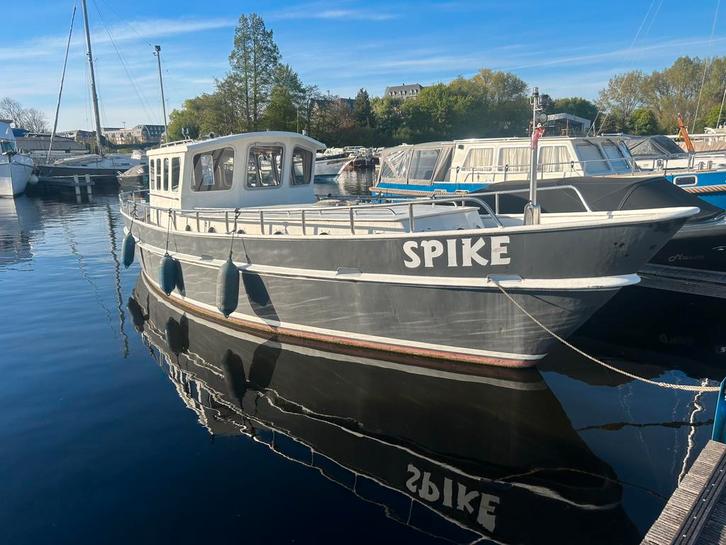 Stoere kotter, Watersport en Boten, Motorboten en Motorjachten, Gebruikt, Staal, 9 tot 12 meter, Diesel, Binnenboordmotor, 50 pk of meer