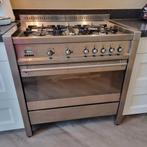 Gasfornhuis met oven, Witgoed en Apparatuur, Fornuizen, 60 cm of meer, Ophalen of Verzenden, Zo goed als nieuw, Gas