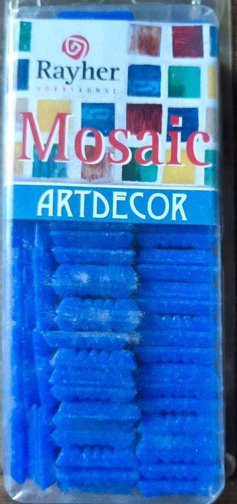 Glasmozaiek 2x2cm, ca 80st,blauw, ook andere kleuren, nieuw, Hobby en Vrije tijd, Cursusmateriaal, Nieuw, Kunst en Creatief, Meerdere media