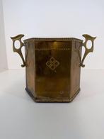 jugendstil messing sierbak – ca. 1910–1930, Antiek en Kunst, Antiek | Koper en Brons, Ophalen of Verzenden