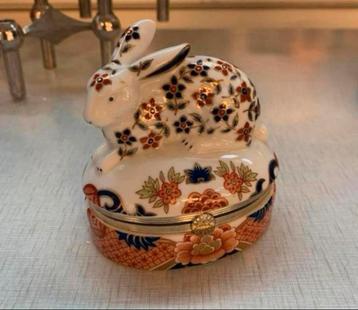 Sieraden doos met konijn Andrea By Sadek Japan Imari Style beschikbaar voor biedingen