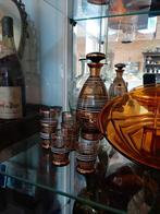 Karaf met 6 glazen. Boheems (tjecho-sjowakije), Ophalen of Verzenden