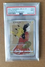 PSA 9 Pikachu Stamp Box Promo  227/S-P, Ophalen of Verzenden, Nieuw