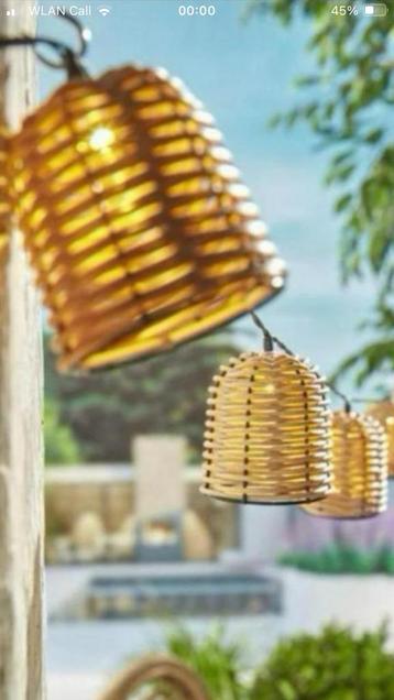 Super Gezellige Rotan Solar Lichtslinger | Nieuw in doos beschikbaar voor biedingen