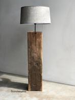 Meerpaal lamp | Boomstamlamp | vloerlamp hout | Houten lamp, Huis en Inrichting, Lampen | Vloerlampen, Ophalen of Verzenden, Nieuw