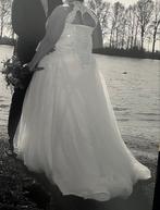 Prachtige trouwjurk, past maat 48 tot 54 door rugsluiting, Ophalen of Verzenden, Zo goed als nieuw, Wit, Trouwjurk