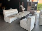Eetkamerbank en stoelen set, Verzenden, Gebruikt, Hout