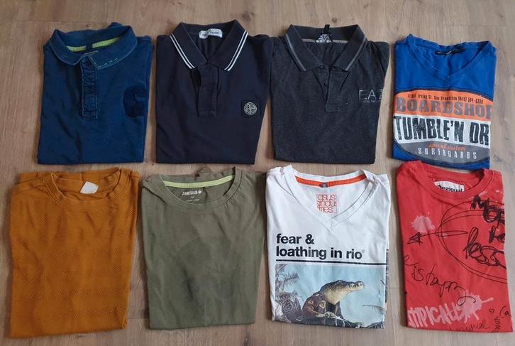 8x t-shirt jongen draagmaat 158, Kinderen en Baby's, Kinderkleding | Maat 158, Zo goed als nieuw, Jongen, Shirt of Longsleeve