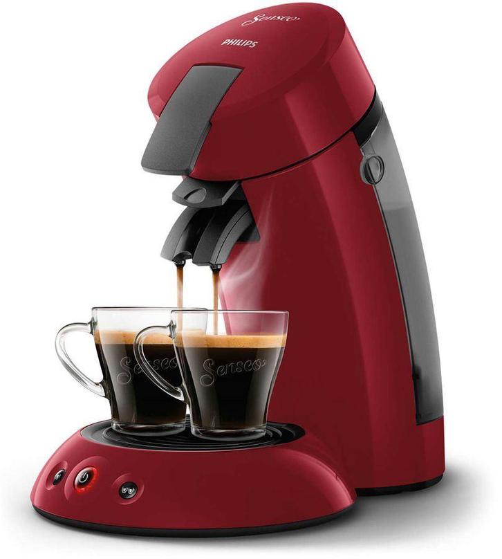 Philips SENSEO HD6553/80 Original Koffiepadmachine Rood, Witgoed en Apparatuur, Koffiezetapparaten, Gebruikt, Koffiepads en cups
