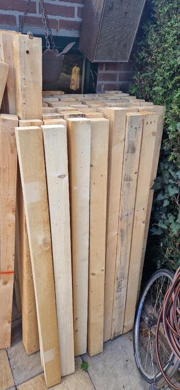 Hout Balken  10x10cm en 7,5x10cm 50 stuks 160cm lang  beschikbaar voor biedingen