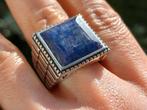 Vanoli 925 zilveren heren ring met ruwe saffier maat 20, Vanoli, 20 of groter, Blauw, Amsterdam