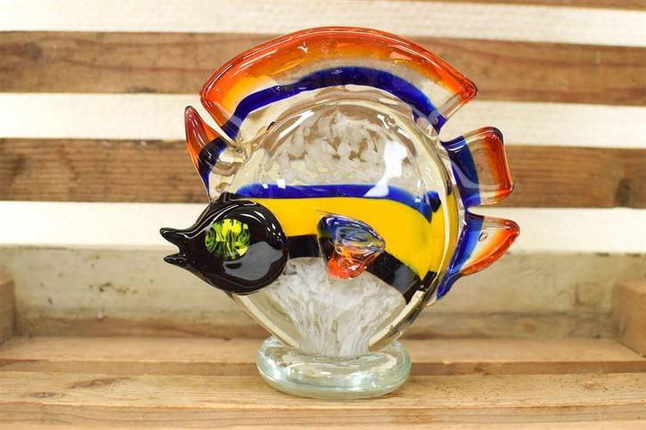 Murano Glazen beeld van een vis 47792, Verzamelen, Beelden en Beeldjes, Gebruikt, Ophalen of Verzenden