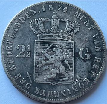 Zilveren rijksdaalder 1874 beschikbaar voor biedingen