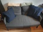 IKEA Glostad Bank - Grijs met Kussens, Huis en Inrichting, Gebruikt, 150 tot 200 cm, Tweepersoons, 75 tot 100 cm