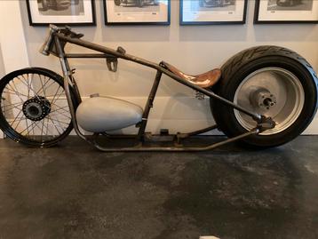 Harley Davidson frame eigenbouw chopper hardtail wishbone beschikbaar voor biedingen
