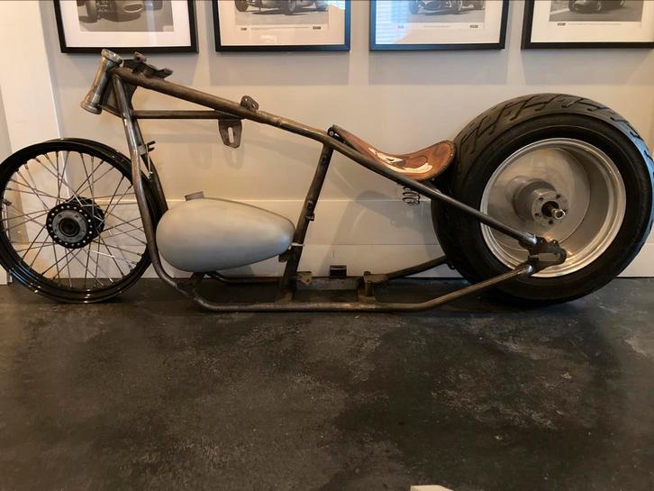 Harley Davidson frame eigenbouw chopper hardtail wishbone, Motoren, Onderdelen | Harley-Davidson, Nieuw, Ophalen