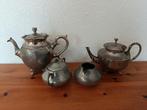 Antiek metalen koffie-thee set., Antiek en Kunst, Ophalen of Verzenden