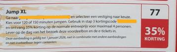 Jump XL 35% korting   beschikbaar voor biedingen