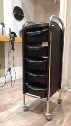 Werkwagen, kapperskar, kapperstrolley, opbergkar op wielen, Ophalen