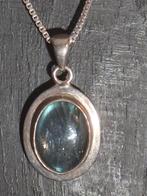 Vintage zilveren hanger met steen., Ophalen of Verzenden, Zo goed als nieuw, X, Zilver