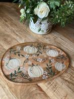 Handbeschilderd dienblad Magical Pumpkin ByJ&S Cadeautip!🤍, Ophalen of Verzenden, Nieuw, Ovaal, Hout