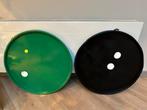 2 metalen borden 60cm., Ophalen, Gebruikt