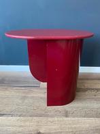 Fest amstedam tafeltje bijzettafel rood borseaux ovaal, Huis en Inrichting, Minder dan 55 cm, Gebruikt, Ovaal, Ophalen