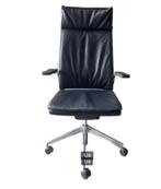 Dynamobel DIS zwart lederen bureaustoel, Nedfurn, Nieuw, Tolleane 20A Wijnjewoude, Ophalen of Verzenden