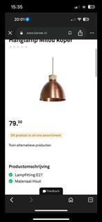 Twee kamer lampen., Huis en Inrichting, Lampen | Hanglampen, Ophalen of Verzenden, Zo goed als nieuw, Minder dan 50 cm